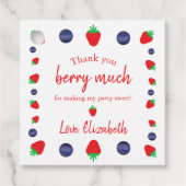 Hartelijk dank, mevrouw Berry Bedankjes Labels (Voorkant)