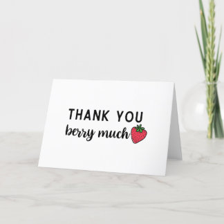 Hartelijk dank, mevrouw Berry | Cute Bedankt