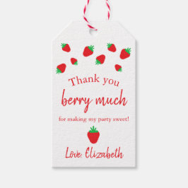 Hartelijk dank, mevrouw Berry Much Birthday Cadeaulabel