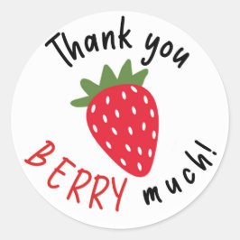 Hartelijk dank, mevrouw Berry Ronde Sticker
