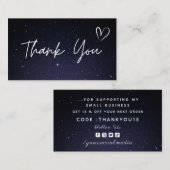 Hartelijk dank, mevrouw Bourgogne Night Sky Cosmic Visitekaartje (Voorkant / Achterkant)