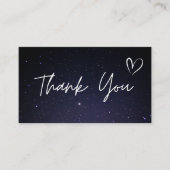 Hartelijk dank, mevrouw Bourgogne Night Sky Cosmic Visitekaartje (Voorkant)