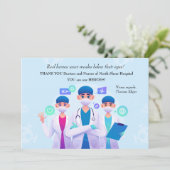 Hartelijk dank, mevrouw de commissaris bedankkaart (Staand voorkant)