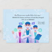 Hartelijk dank, mevrouw de commissaris bedankkaart (Voorkant / Achterkant)