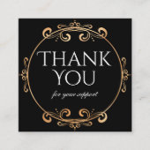 Hartelijk dank, mevrouw de commissaris, voor de go vierkante visitekaartje (Voorkant)