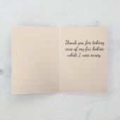 Hartelijk dank, mevrouw de verzorger van de kattez bedankkaart (Binnen)