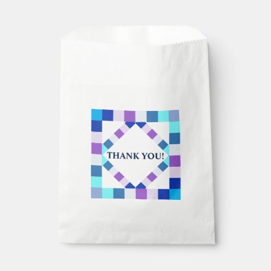Hartelijk dank, mevrouw Diamond Party Favor Bag Bedankzakje (Voorkant)