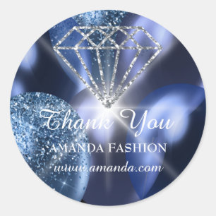 Hartelijk dank, mevrouw Diamond, voor de blauwe ma Ronde Sticker