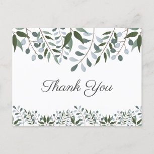 Hartelijk dank, mevrouw Eucalyptus Greenery Floral Briefkaart