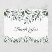 Hartelijk dank, mevrouw Eucalyptus Greenery Floral Briefkaart (Voorkant)