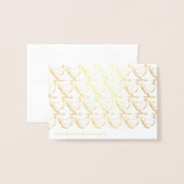 Hartelijk dank, mevrouw Farmhouse Hen Logo Luxury Folie Kaarten (Met envelop)