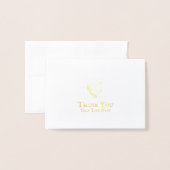 Hartelijk dank, mevrouw Farmhouse Hen Logo Luxury Folie Kaarten (Voorkant met envelop)