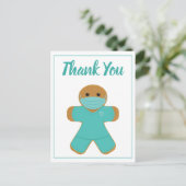 Hartelijk dank, mevrouw Gingerbrood Man Briefkaart (Staand voorkant)