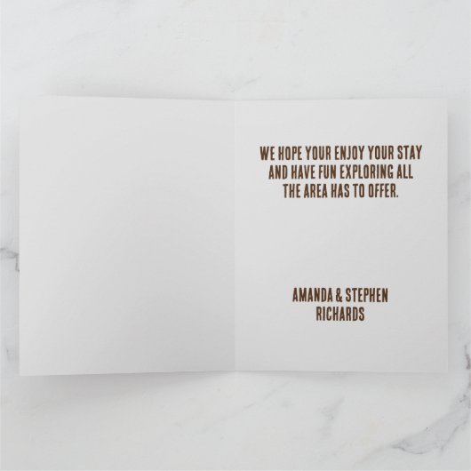 Hartelijk dank, mevrouw Guest Rustic Southwest Cab Kaart (Binnen)