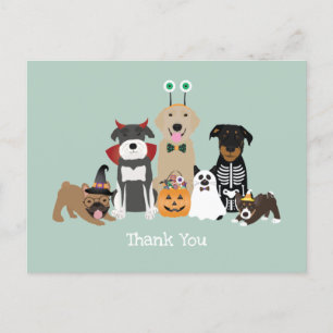 Hartelijk dank, mevrouw Halloween Spooky Pet Costu Briefkaart