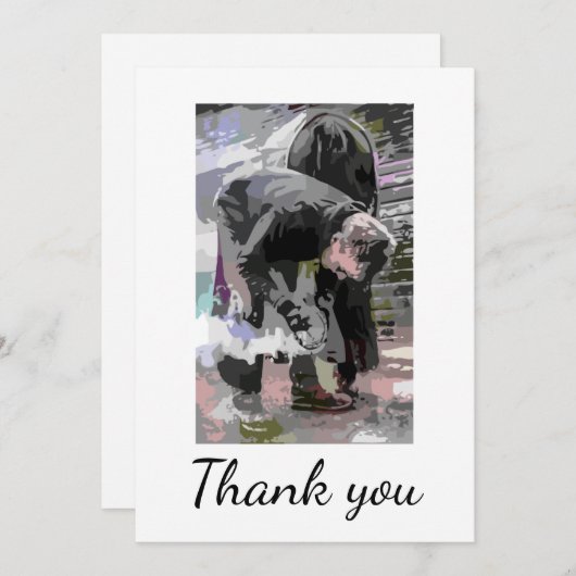 Hartelijk dank, mevrouw Horse Hoof Trimmer Barefoo Bedankkaart (Voorkant / Achterkant)