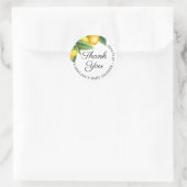 Hartelijk dank, mevrouw Lemon Citrus Summer Baby s Ronde Sticker (Tas)