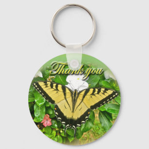 Hartelijk dank, mevrouw Male Tiger Swallowtail But Sleutelhanger