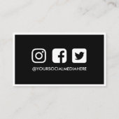 Hartelijk dank, mevrouw Neon Trendy Instagram. Visitekaartje (Achterkant)