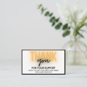 Hartelijk dank, mevrouw Neon Trendy Instagram. Visitekaartje (Staand voorkant)