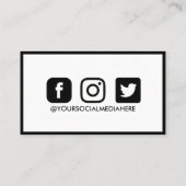 Hartelijk dank, mevrouw Neon Trendy Instagram. Visitekaartje (Achterkant)