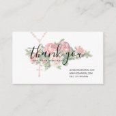 Hartelijk dank, mevrouw Rosary Religious Rozen Vis Informatiekaartje (Voorkant)