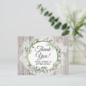 Hartelijk dank, mevrouw Rustic Southern Waterverf  Briefkaart (Staand voorkant)