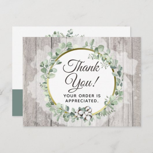 Hartelijk dank, mevrouw Rustic Southern Waterverf Briefkaart (Voorkant / Achterkant)