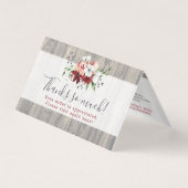 Hartelijk dank, mevrouw Rustic Wood Southern Count Kaart (Voorkant)