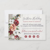 Hartelijk dank, mevrouw Rustic Wood Southern Count Kaart (Achterkant)