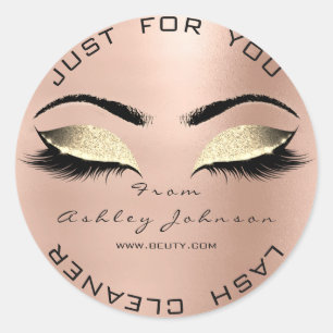 Hartelijk dank, mevrouw Salon Glitter Roos Gold La Ronde Sticker