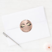 Hartelijk dank, mevrouw Salon Glitter Roos Gold La Ronde Sticker (Envelop)