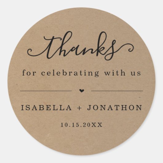 Hartelijk dank, mevrouw Sticker - Kraft (Voorkant)