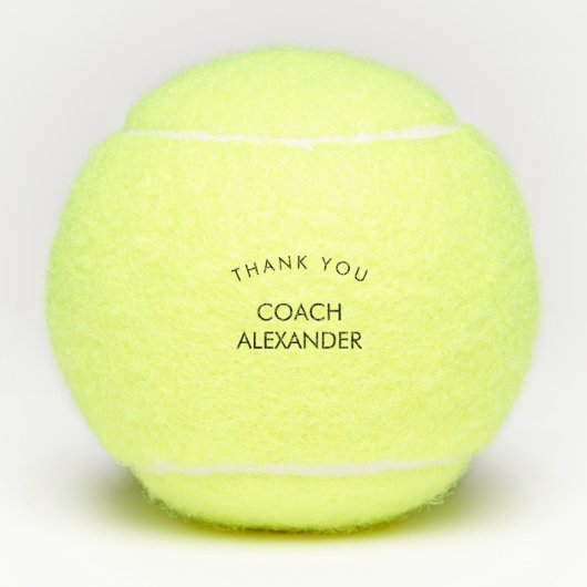 Hartelijk dank, mevrouw Tennis Balls Gift Tennisballen (Voorkant)