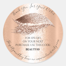Hartelijk dank, mijnheer Diamond Lash Makeup, uw b Ronde Sticker