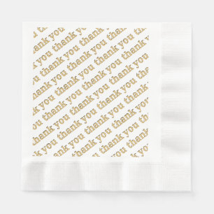 Hartelijk dank, mijnheer Napkins Gold Servet