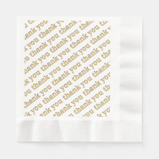 Hartelijk dank, mijnheer Napkins Gold Servet