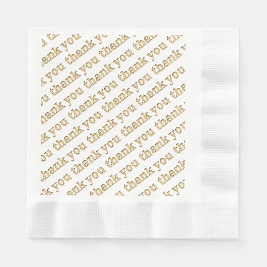 Hartelijk dank, mijnheer Napkins Gold Servet (Voorkant)