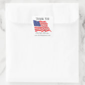 Hartelijk dank, mijnheer Patriotic  American Flag  Vierkante Sticker (Tas)