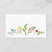 Hartelijk dank, milieuvriendelijk handgemaakt visitekaartje (Achterkant)