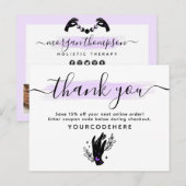 Hartelijk dank: minimalistische handenmotor Logo 4 Briefkaart (Voorkant / Achterkant)