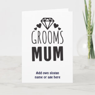 Hartelijk dank, moeder van Groom Bridal Party Flor Kaart
