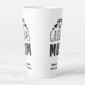 Hartelijk dank, moeder van Groom Bridal Party Flor Latte Mok (Voorkant)
