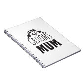 Hartelijk dank, moeder van Groom Bridal Party Flor Notitieboek (Rechterzijde)