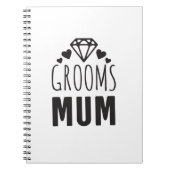 Hartelijk dank, moeder van Groom Bridal Party Flor Notitieboek (Voorkant)