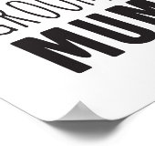 Hartelijk dank, moeder van Groom Bridal Party Flor Poster