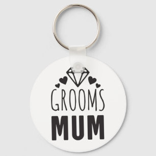 Hartelijk dank, moeder van Groom Bridal Party Flor Sleutelhanger