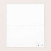 Hartelijk dank, Monat Visitekaartje (Binnenkant ongevouwen)