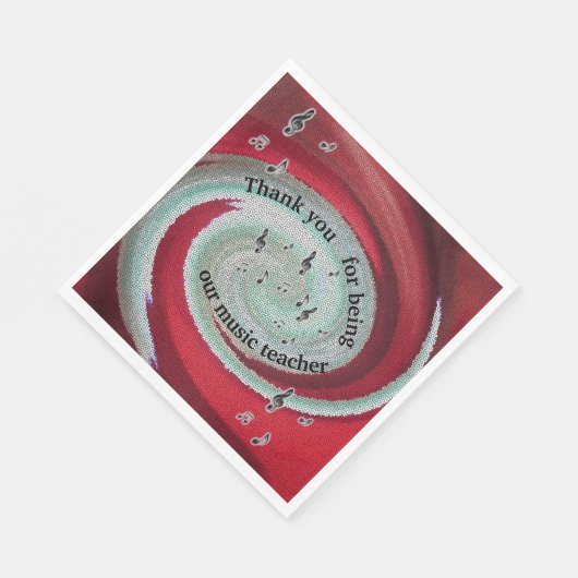 Hartelijk dank, muziekleraar Eindjaar maaltijdpens Servet (Hoek)