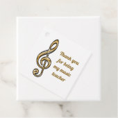 Hartelijk dank, muziekleraar Gold Silver-waarderin Bedankjes Labels (In situ)